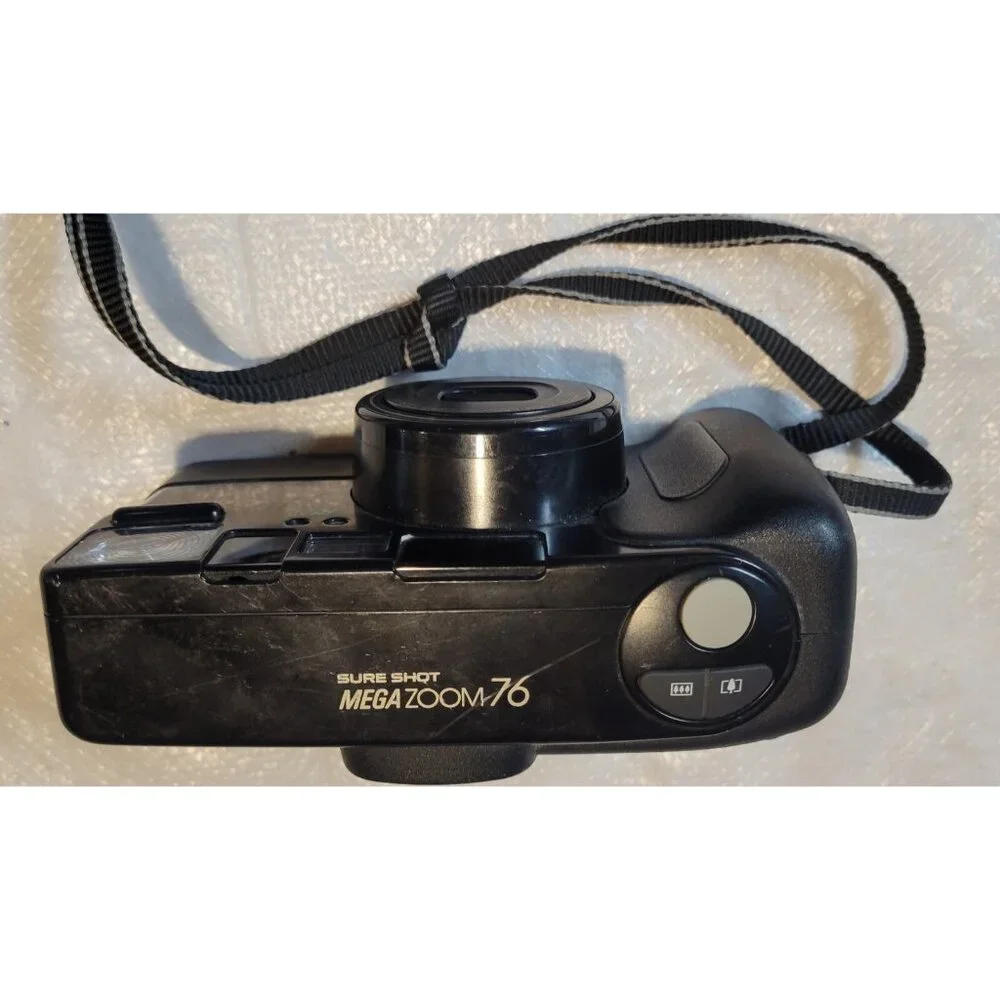 Canon Mega Zoom 76 Sure Shot 35MM Film Camera - Untested for Part or Repair